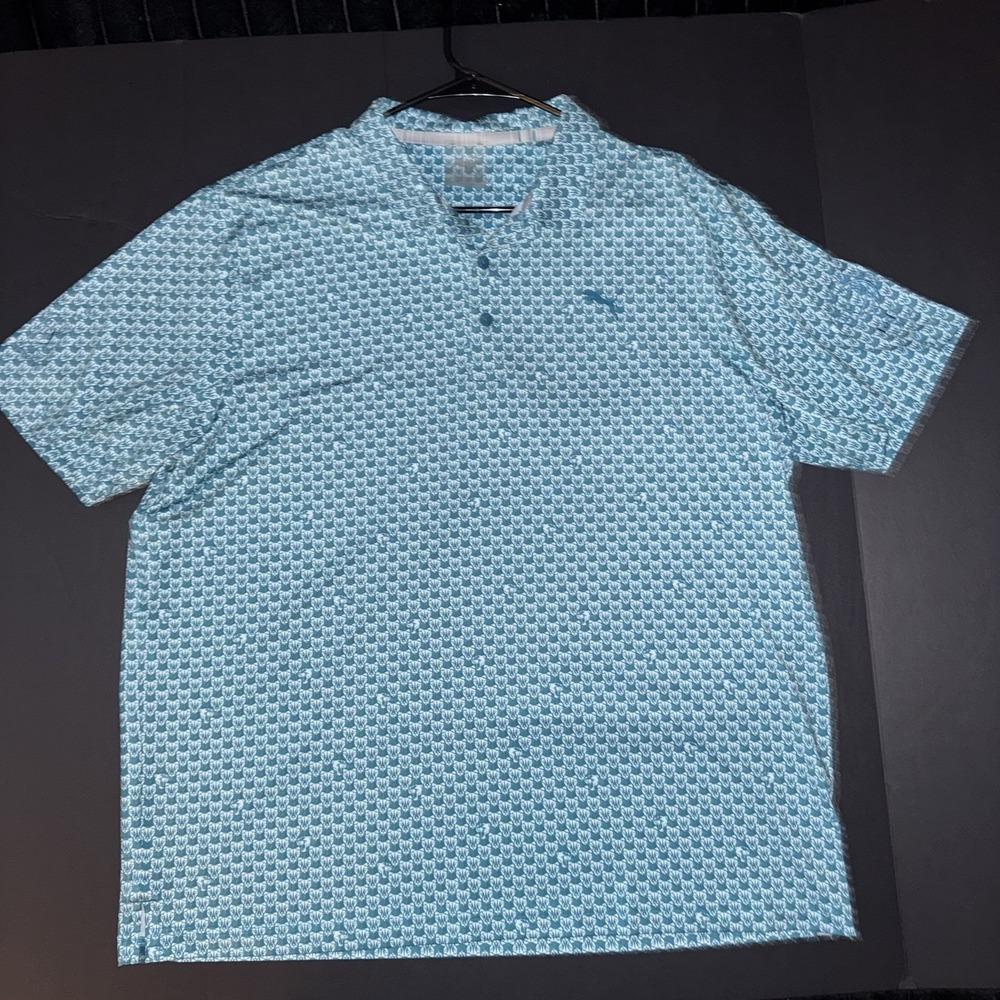 Men's XL PUMA Graphic Print Golf Polo FedEx St. Jude Championship TPC Southwind‎